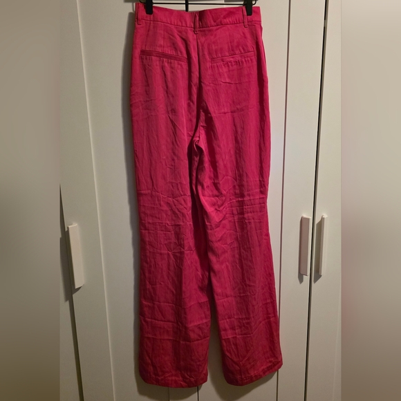 Zara Fuchsia Wide Leg Trousers - Picture 6 of 10